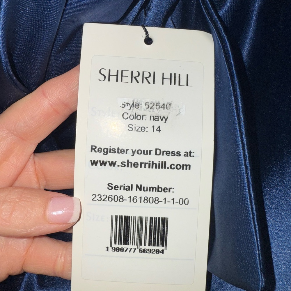 NWT: Sherri Hill Midnight Blue (Navy) Dress - Picture 8 of 9